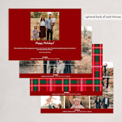 "Modern Move" - Holiday Cards in Cardinal by Owl and Toad - Back of Card Options