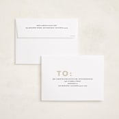 "Simple Type" - Holiday Cards in Linen by Angela Thompson - FREE Recipient Addressing