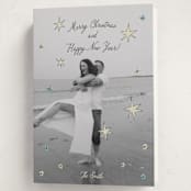 "the stars" - Holiday Cards in Wintermint by Helena Vitto - Folded Card