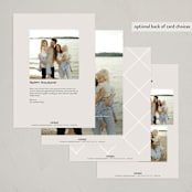 "Joyful Memories" - Holiday Cards in Snow by Lisa McLean - Back of Card Options
