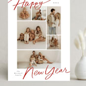 "Delightful Mix" - Holiday Cards in Brick by Everett Paper Goods - Front