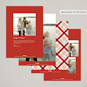 "Delightful Mix" - Holiday Cards in Brick by Everett Paper Goods - Back of Card Options