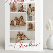 "Delightful Mix" - Holiday Cards in Brick by Everett Paper Goods - Folded Card
