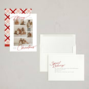 "Delightful Mix" - Holiday Cards in Brick by Everett Paper Goods - Assembled