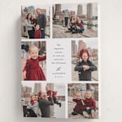 "All Around" - Holiday Cards in Coal by Jennifer Postorino - Folded Card
