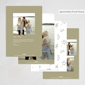 "Keepsake Wreath" - Holiday Cards in Snowball by Petra Kern - Back of Card Options