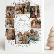 "Keepsake Wreath" - Holiday Cards in Snowball by Petra Kern - Folded Card