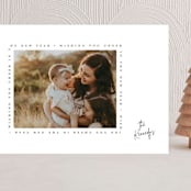 "Type Frame" - Holiday Cards in Stone by Brianne Larsen - Front