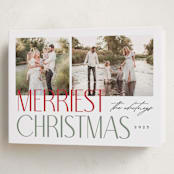 "Merry Stack" - Holiday Cards in Winter by Makewells - Folded Card