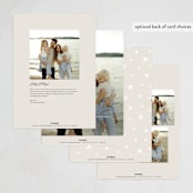 "Year in Review" - Holiday Cards in Latte by Hooray Creative - Back of Card Options