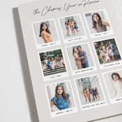 "Year in Review" - Holiday Cards in Latte by Hooray Creative - Detail