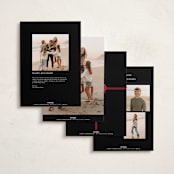 "Sparkly Bows" - Holiday Cards in Festive by Makewells - Back of Card Options