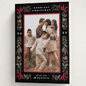 "Sparkly Bows" - Holiday Cards in Festive by Makewells - Folded Card