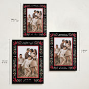 "Sparkly Bows" - Holiday Cards in Festive by Makewells - Formats Available