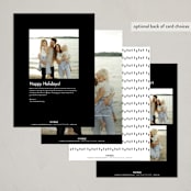 "Happy moments" - Holiday Cards in Cotton by Stacey Meacham - Back of Card Options