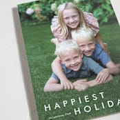 "Happy moments" - Holiday Cards in Cotton by Stacey Meacham - Detail