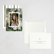 "Winter Peonies" - Holiday Cards in Wintergreen by Kelly Ventura - Assembled