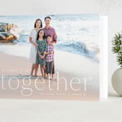 "Blessed to be Together" - Holiday Cards in Snow by Hooray Creative - Folded Card