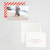 "Blessed to be Together" - Holiday Cards in Snow by Hooray Creative - Assembled