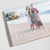 "Blessed to be Together" - Holiday Cards in Snow by Hooray Creative - Detail