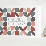 "Bauhaus Holly" - Holiday Cards in Juniper by Erica Krystek - Folded Card