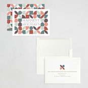 "Bauhaus Holly" - Holiday Cards in Juniper by Erica Krystek - Assembled