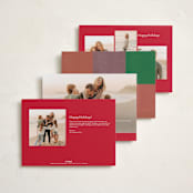 "joyful check" - Holiday Cards in Rainbow by Sumak Studio - Back of Card Options