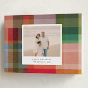 "joyful check" - Holiday Cards in Rainbow by Sumak Studio - Folded Card