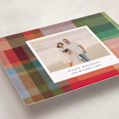 "joyful check" - Holiday Cards in Rainbow by Sumak Studio - Detail