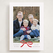 "Crimson Bow" - Holiday Cards in Crimson by Olivia Kanaley Inman - Front