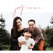 "joy for days" - Holiday Cards in Berry by JoAnn Jinks - Detail
