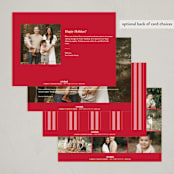 "Little Moments Collection" - Holiday Cards in Cranberry by Jenna Holcomb - Back of Card