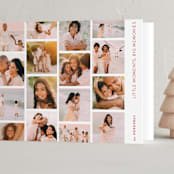 "Little Moments Collection" - Holiday Cards in Cranberry by Jenna Holcomb - Folded Card