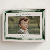 "Painted Frame Edge" - Holiday Cards in Forest by Alethea and Ruth - Folded Card