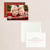 "The Merriest of Days" - Holiday Cards in Snowflake by Wildfield Paper Co - Assembled