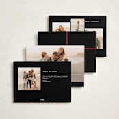 "Sparkly Bows" - Holiday Cards in Festive by Makewells - Back of Card Options