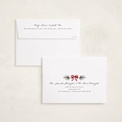 "Sparkly Bows" - Holiday Cards in Festive by Makewells - FREE Recipient Addressing