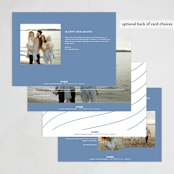 "Wonder Winterland" - Holiday Cards in Twilight by Up Up Creative - Back of Card Options