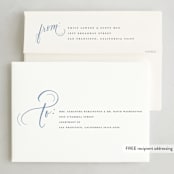 "Wonder Winterland" - Holiday Cards in Twilight by Up Up Creative - FREE Recipient Addressing