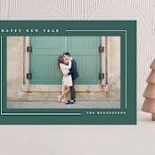 "Simply Serene" - Holiday Cards in Pine by Lauren Chism - Front
