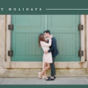 "Simply Serene" - Holiday Cards in Pine by Lauren Chism - Detail