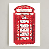 "London Calling" - Holiday Cards in Telephone Box by Gwen Bedat - Full Design