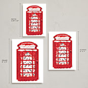 "London Calling" - Holiday Cards in Telephone Box by Gwen Bedat - Formats Available