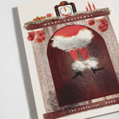 "stuck" - Holiday Cards in Santa by Gwen Bedat - Detail