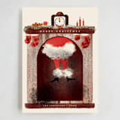 "stuck" - Holiday Cards in Santa by Gwen Bedat - Full Design