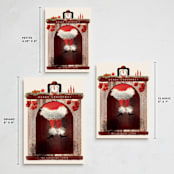 "stuck" - Holiday Cards in Santa by Gwen Bedat - Formats Available