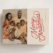 "retro vintage holiday" - Holiday Cards in Cherry by BR Designs - Folded Card
