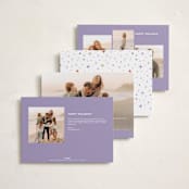 "Dazzle" - Holiday Cards in Fruit Punch by Everett Paper Goods - Back of Card Options