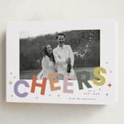"Dazzle" - Holiday Cards in Fruit Punch by Everett Paper Goods - Folded Card