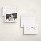 "Dazzle" - Holiday Cards in Fruit Punch by Everett Paper Goods - Assembled